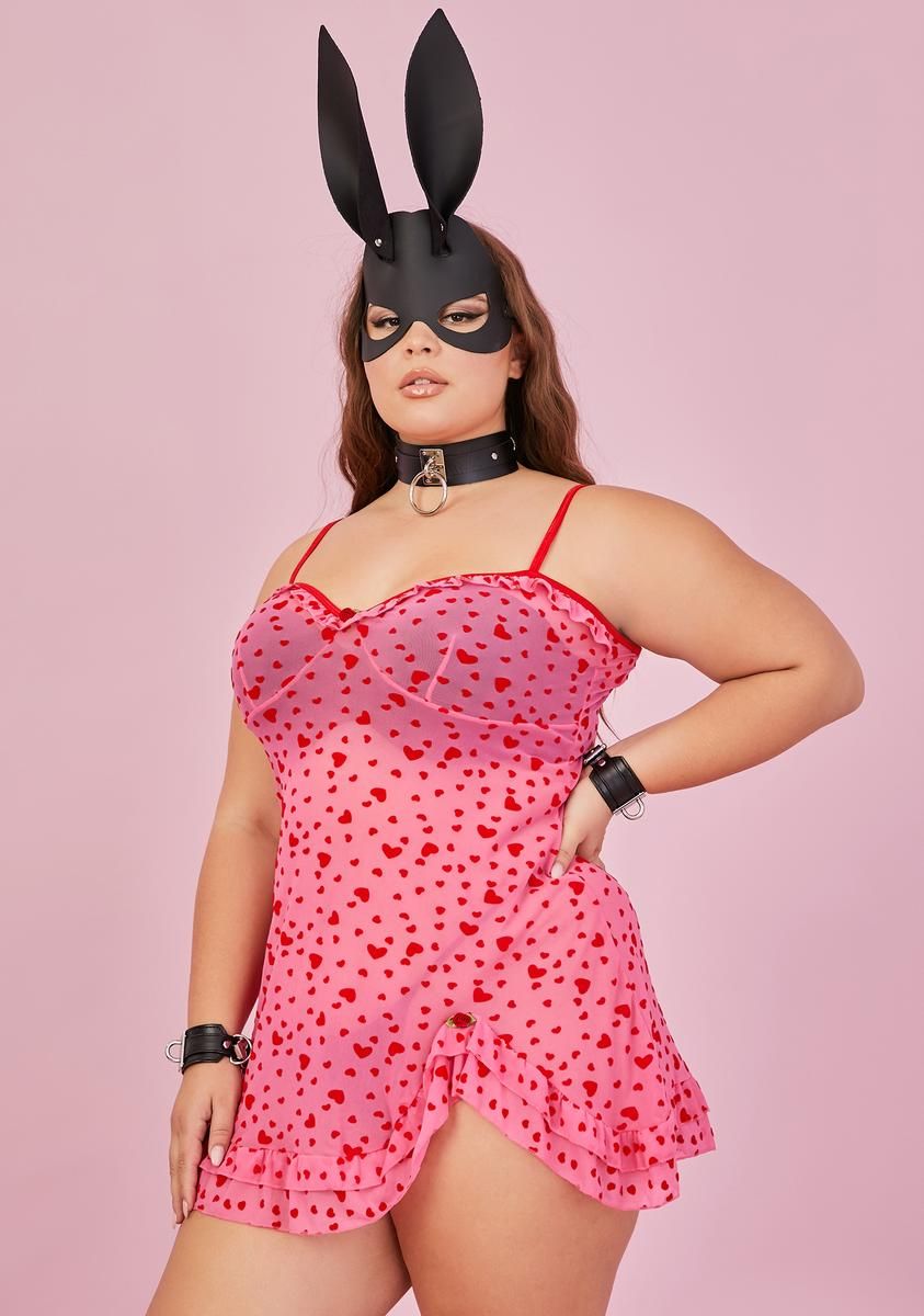 Plus Feelin' Lovesick Slip Dress sold by Dolls Kill product image thumbnail 2