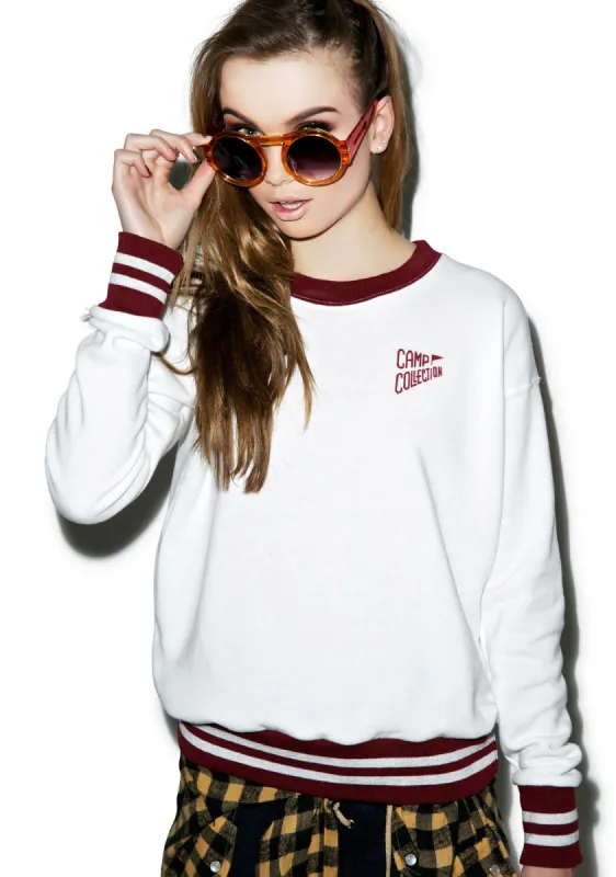 Varsity Camp Sweatshirt sold by Dolls Kill