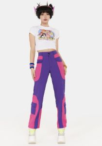 Violet Anything's Possible Cargo Pants sold by Dolls Kill