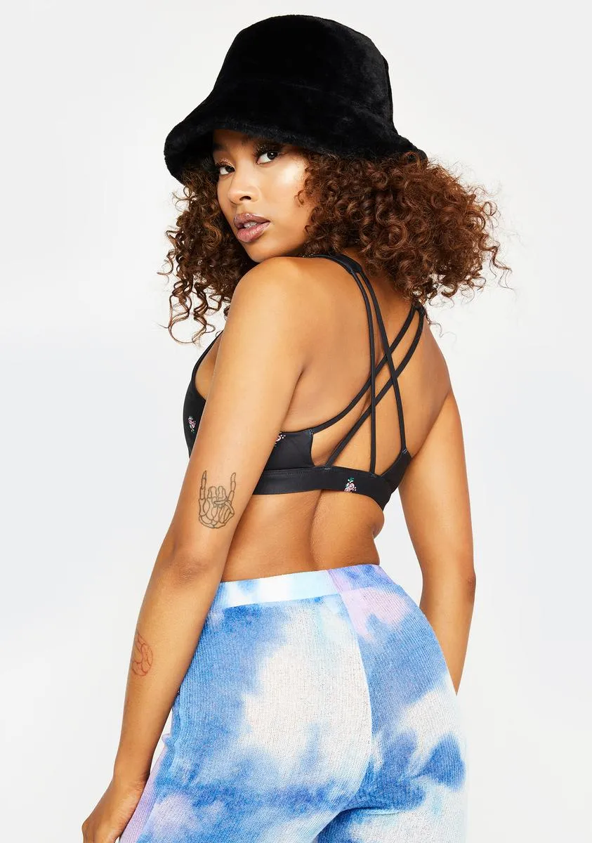 Ditsy Print Studio Sports Bra sold by Dolls Kill product image thumbnail 4