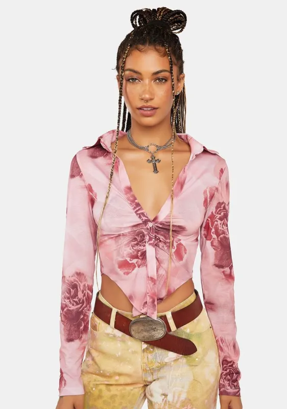 Vintage Rose Shirt sold by Dolls Kill