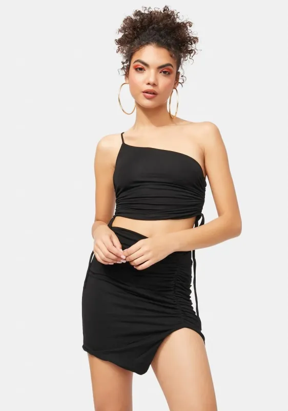 Save Tonight Crop Top & Skirt Set sold by Dolls Kill