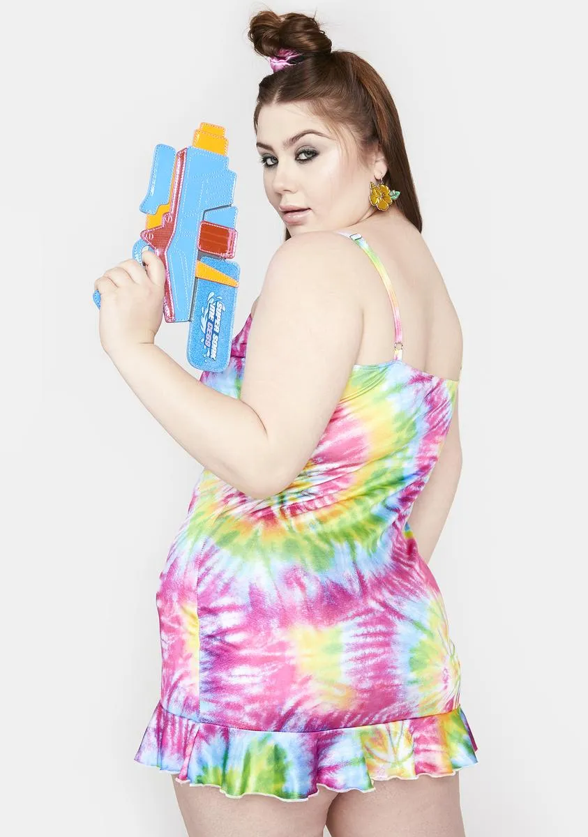 Plus Prismatic Dream Tie Dye Dress sold by Dolls Kill product image thumbnail 2