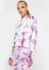 Tie Dye Crop Hoodie sold by Dolls Kill