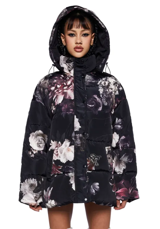 Just Dreamy Puffer Jacket sold by Dolls Kill