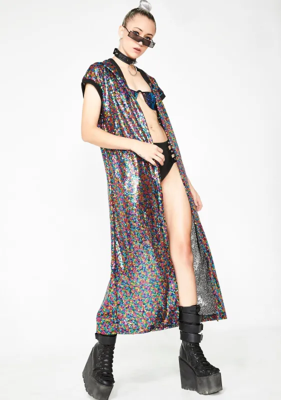 Love Drug Sequin Kimono sold by Dolls Kill