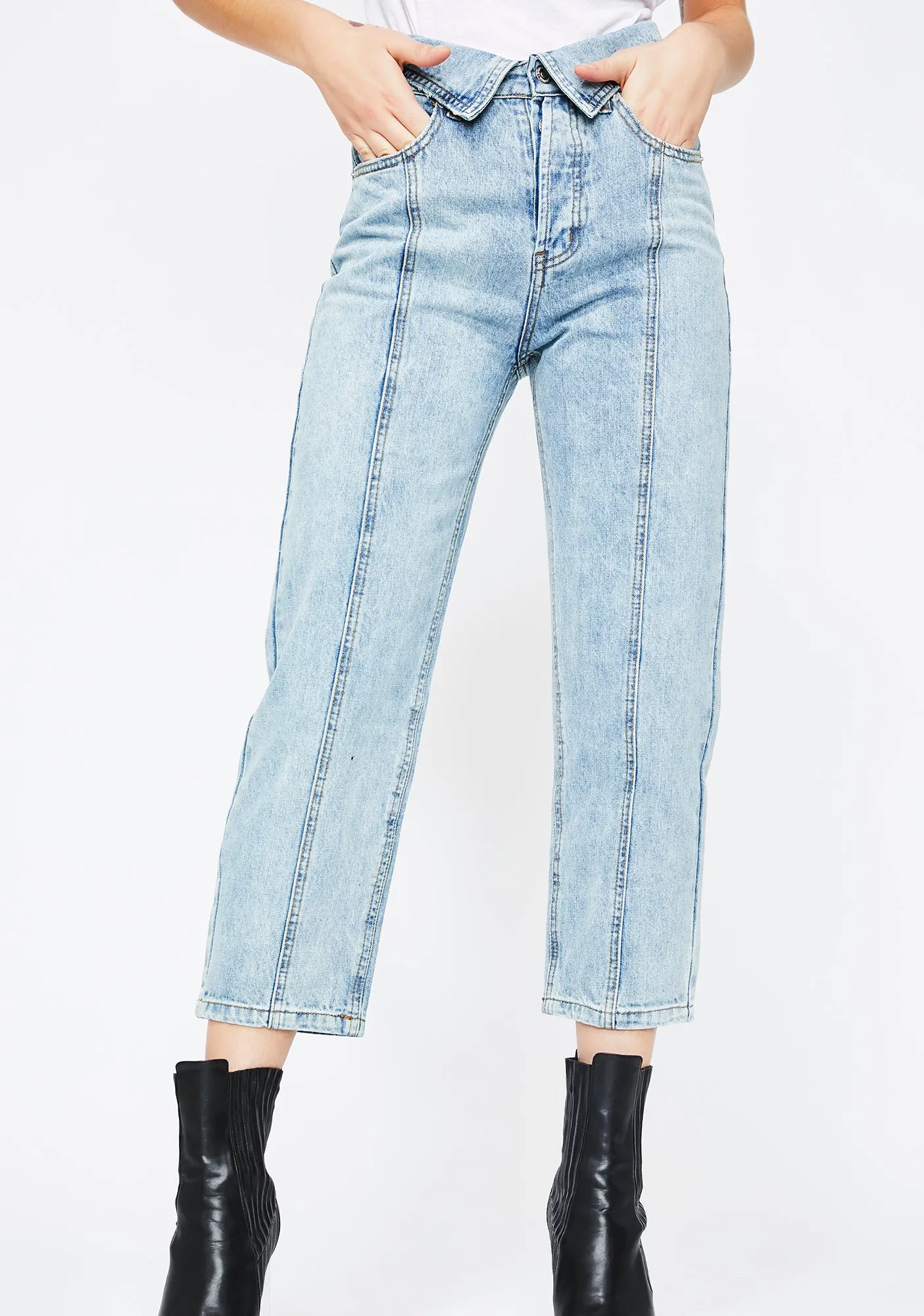 Number One Requester Mom Jeans sold by Dolls Kill