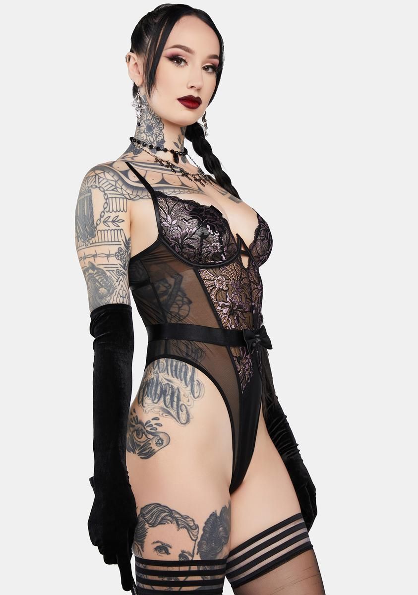 Riley Lace Teddy sold by Dolls Kill product image thumbnail 2