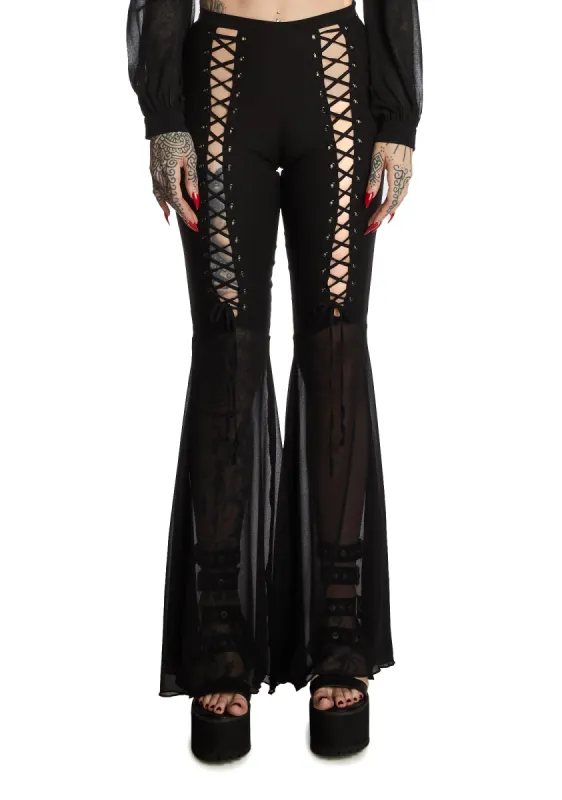 Wandering Mind Lace-Up Pants sold by Dolls Kill
