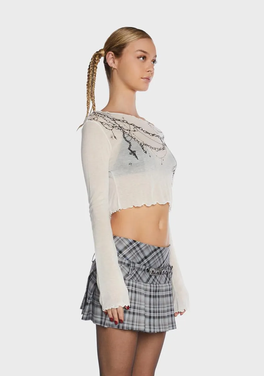 Alex Sheer Knit Top sold by Dolls Kill product image thumbnail 2
