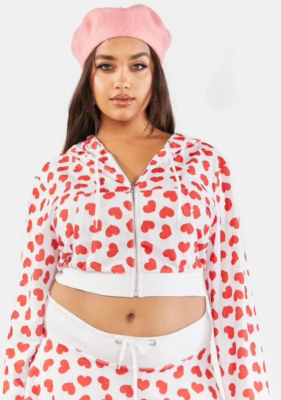 Plus Pure Loyal Maneater Velour Track Jacket sold by Dolls Kill