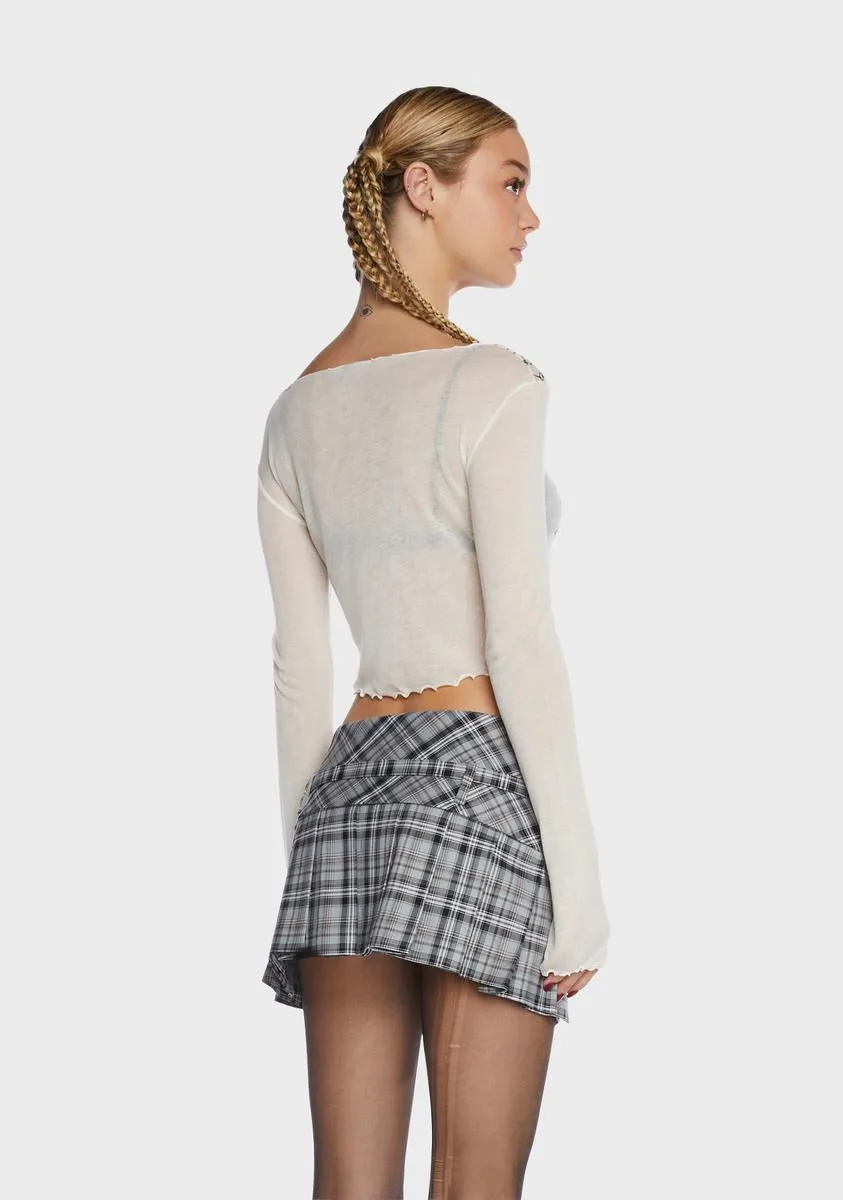 Alex Sheer Knit Top sold by Dolls Kill product image thumbnail 3
