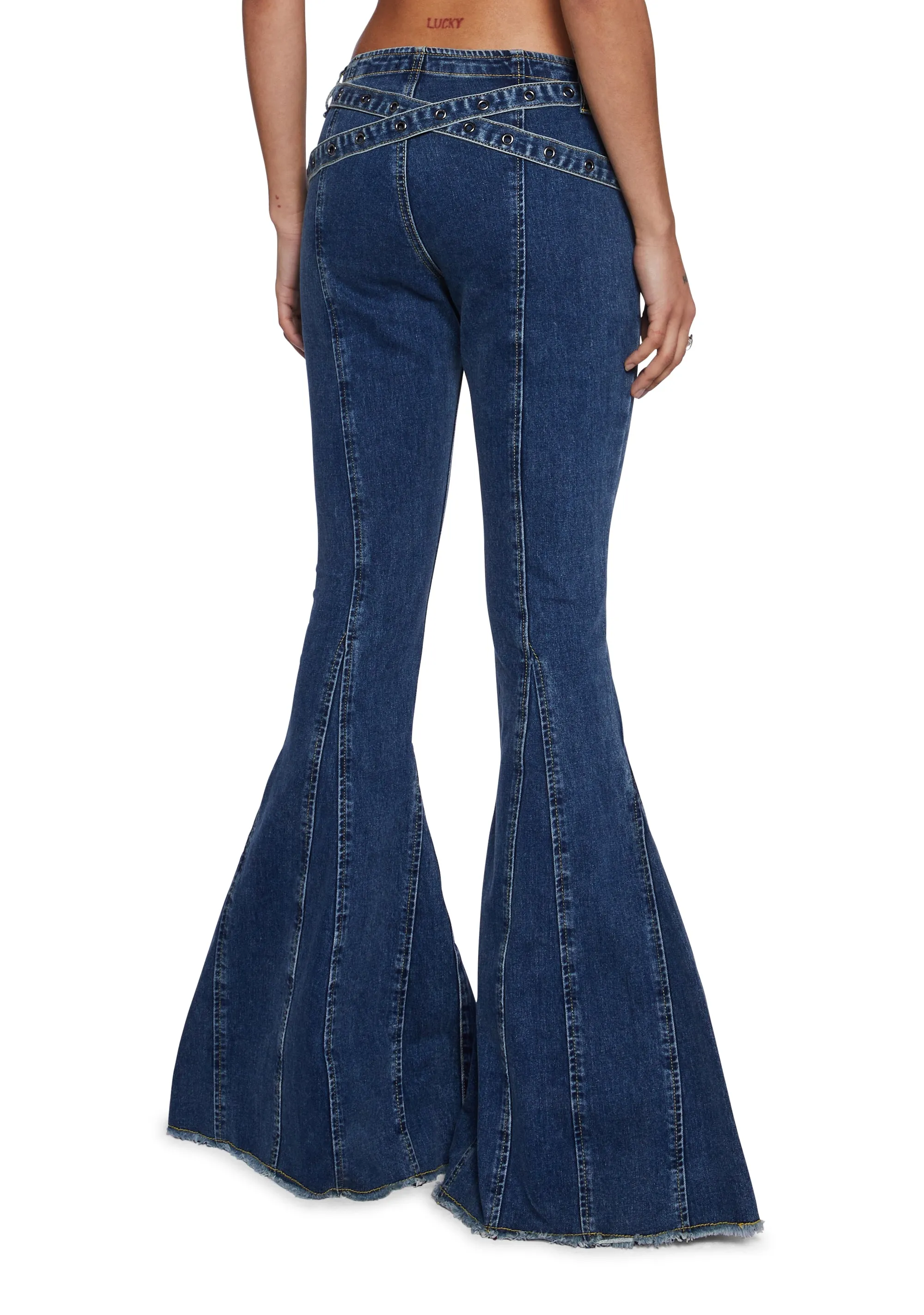 Beth Belted Flare Jeans sold by Dolls Kill product image thumbnail 4