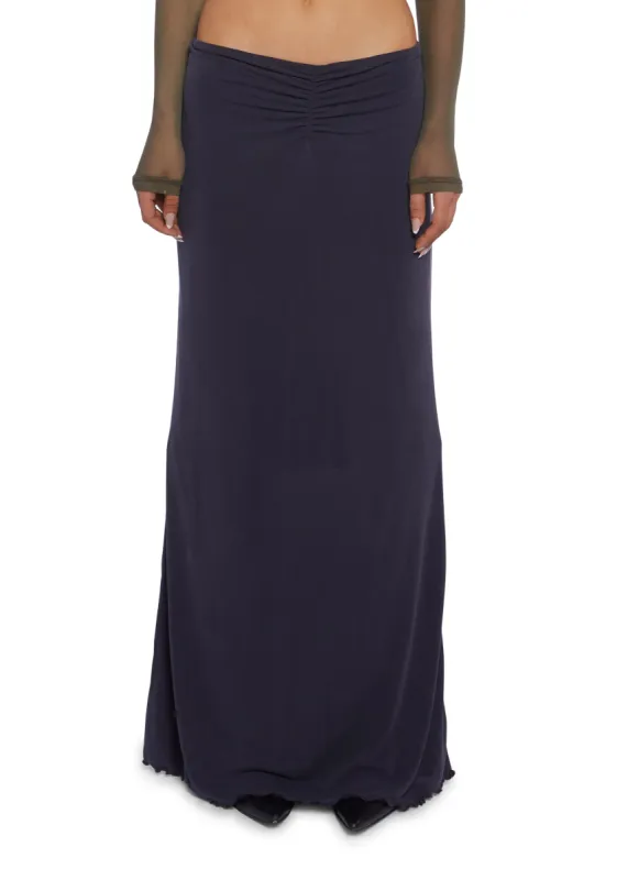 Cupro Maxi Skirt sold by Dolls Kill