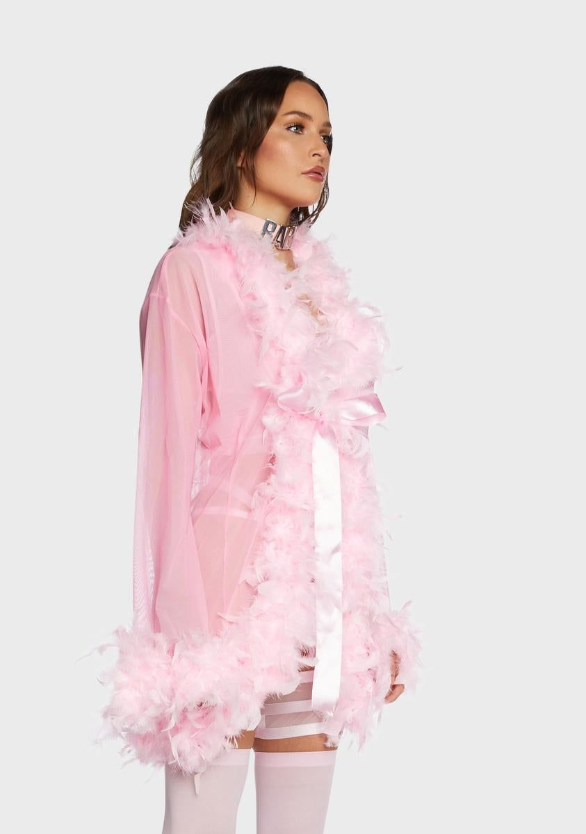 Sweet No Presha Feather Robe sold by Dolls Kill product image thumbnail 3