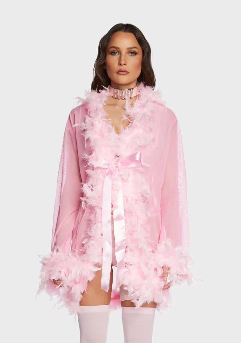 Sweet No Presha Feather Robe sold by Dolls Kill product image thumbnail 2