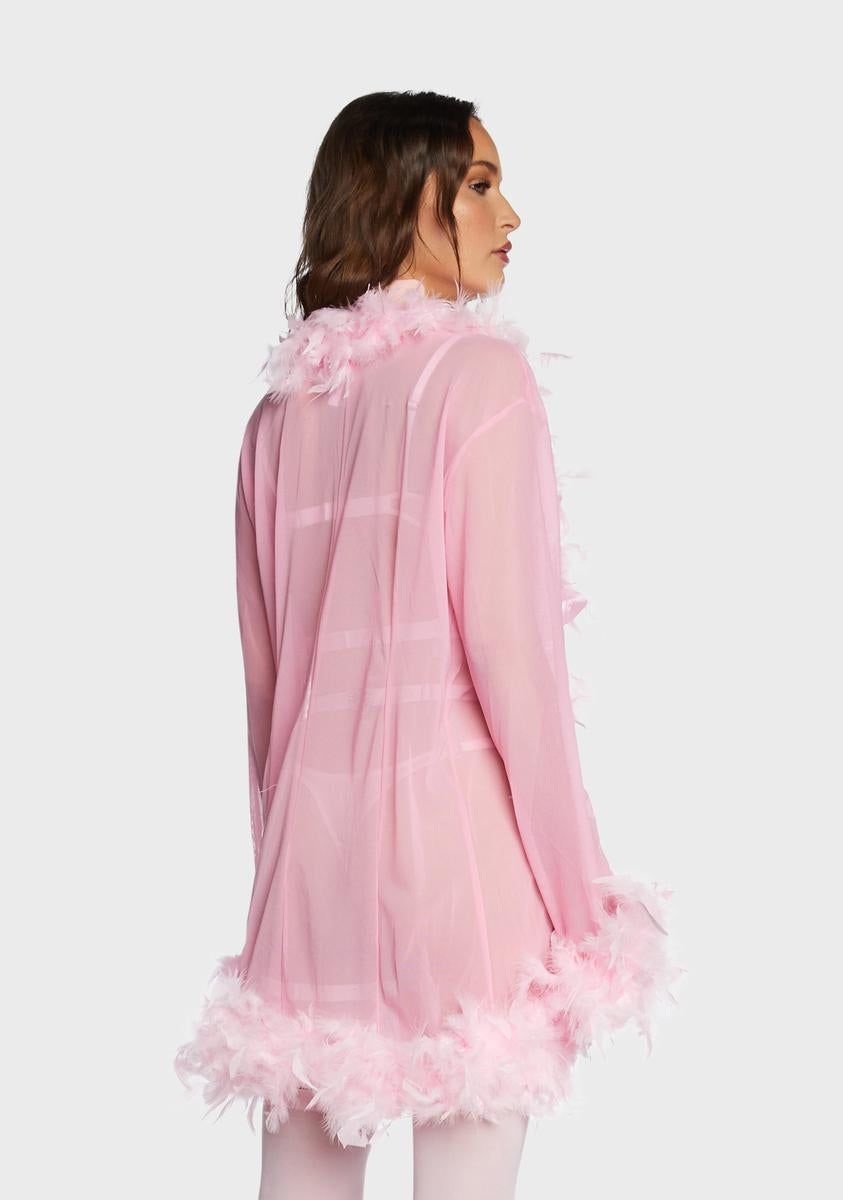 Sweet No Presha Feather Robe sold by Dolls Kill product image thumbnail 4