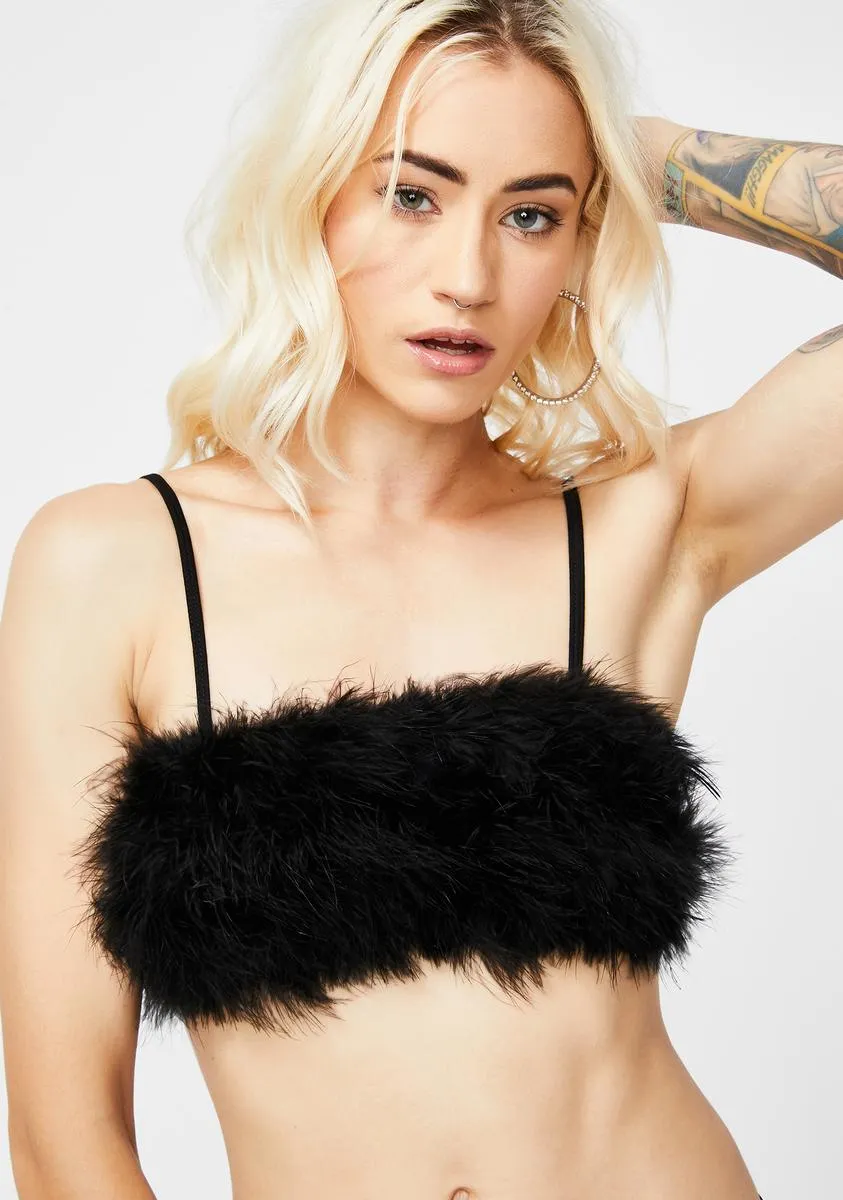 Lala La Fleur Boob Tube- Black sold by Dolls Kill