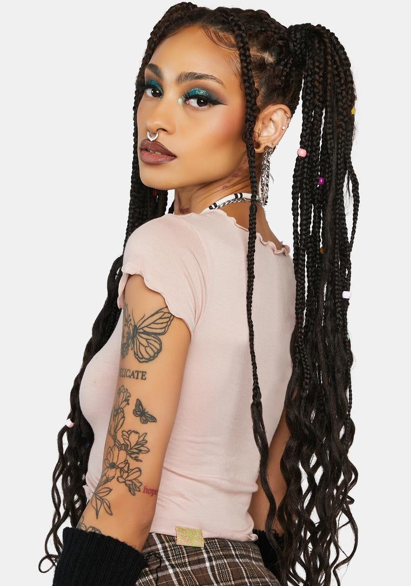 Butterfly Glitter Baby Tee sold by Dolls Kill product image thumbnail 4