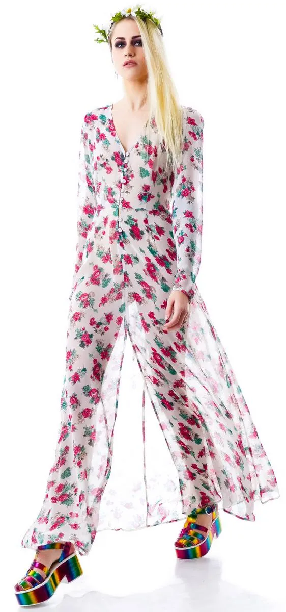 Secret Garden Floral Maxi Dress sold by Dolls Kill product image thumbnail 5