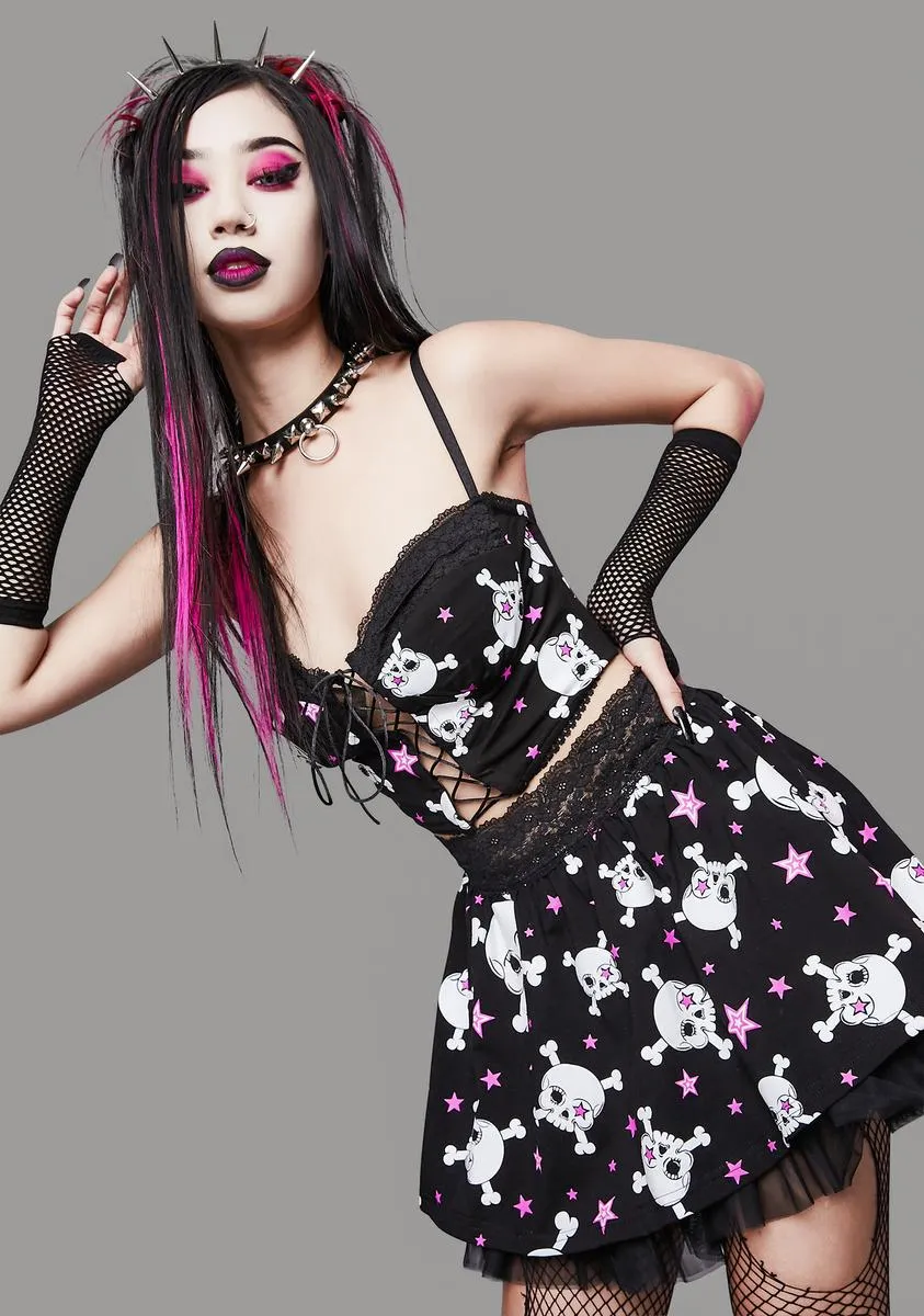 Start A Riot Lace-Up Tank sold by Dolls Kill product image thumbnail 2