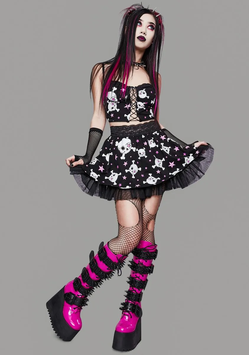 Start A Riot Lace-Up Tank sold by Dolls Kill product image thumbnail 3