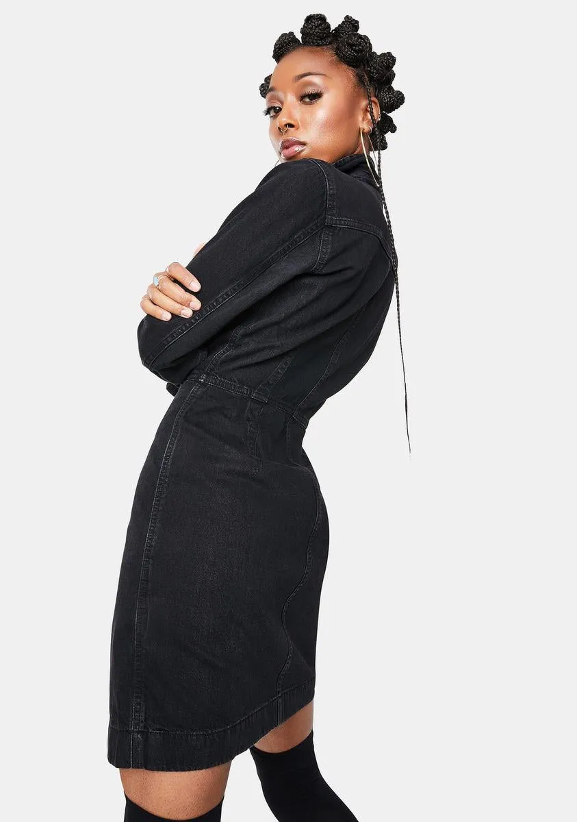 Ellie Denim Dress sold by Dolls Kill product image thumbnail 4