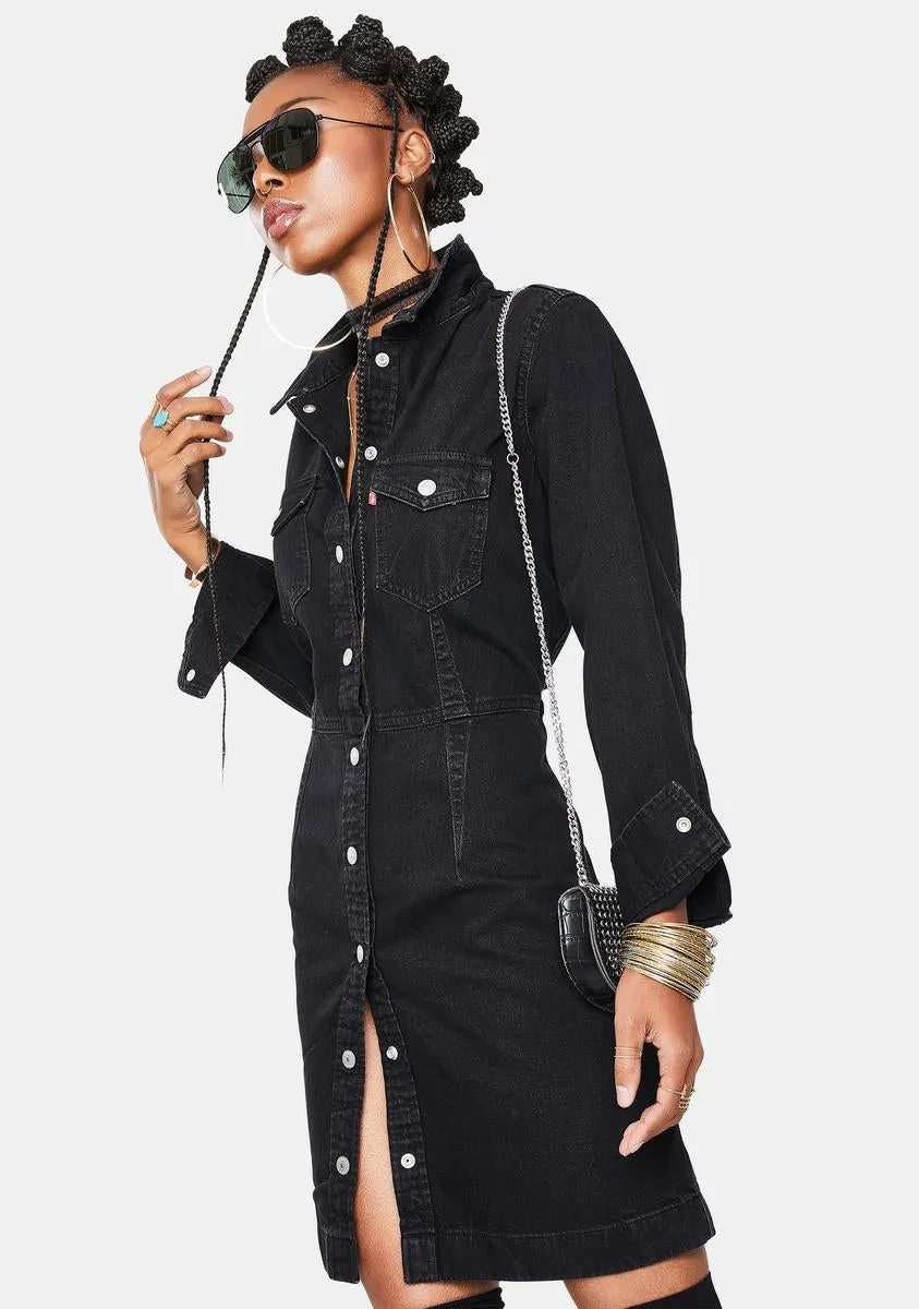 Ellie Denim Dress sold by Dolls Kill product image thumbnail 2