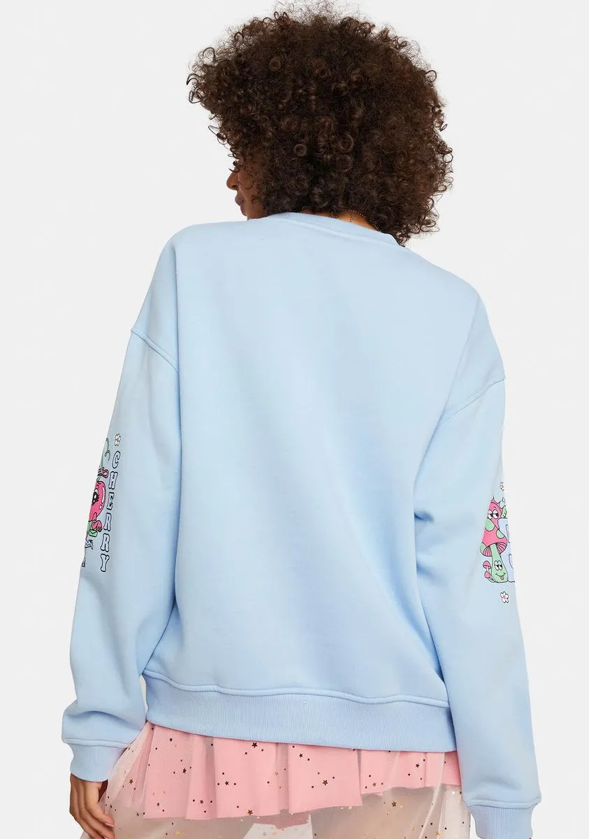 Cherry Trip Crewneck Sweatshirt sold by Dolls Kill product image thumbnail 4