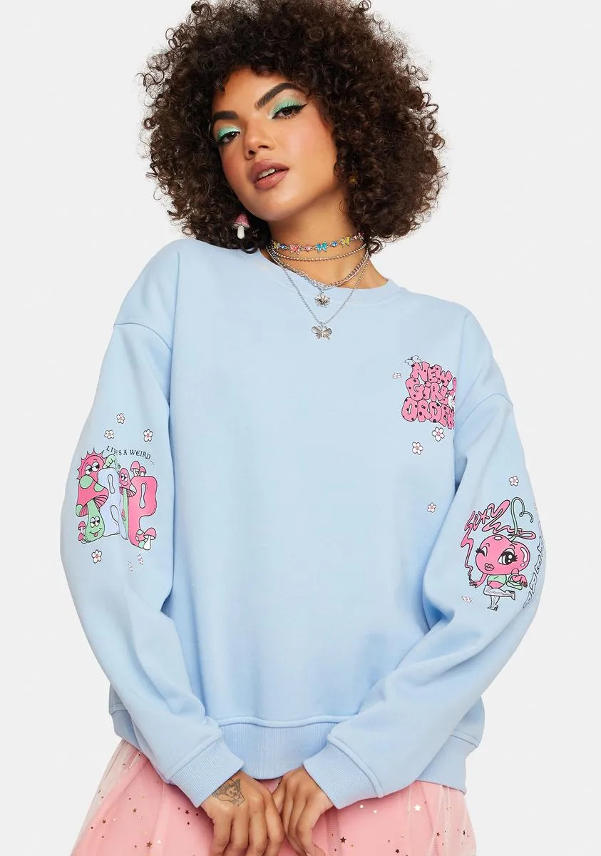 Cherry Trip Crewneck Sweatshirt sold by Dolls Kill