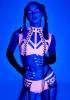 Candy Rude Awakening Harness Bra Top sold by Dolls Kill