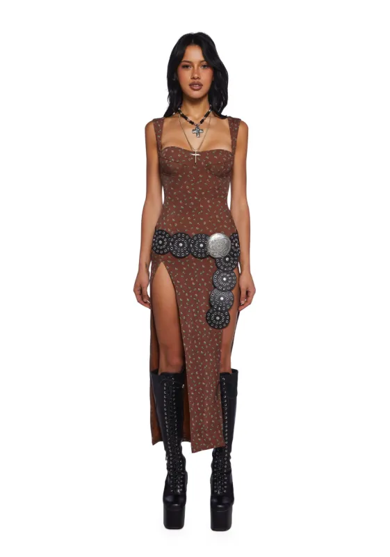 Too Poetic Maxi Dress sold by Dolls Kill