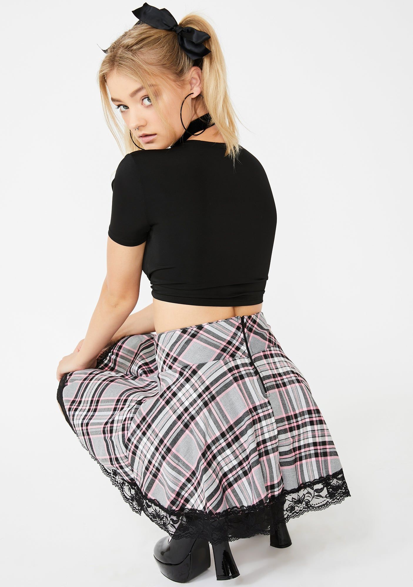 Dark Baby One More Time Tie Top sold by Dolls Kill product image thumbnail 4