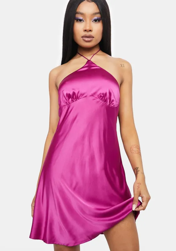 No Such Thing Satin Mini Dress sold by Dolls Kill
