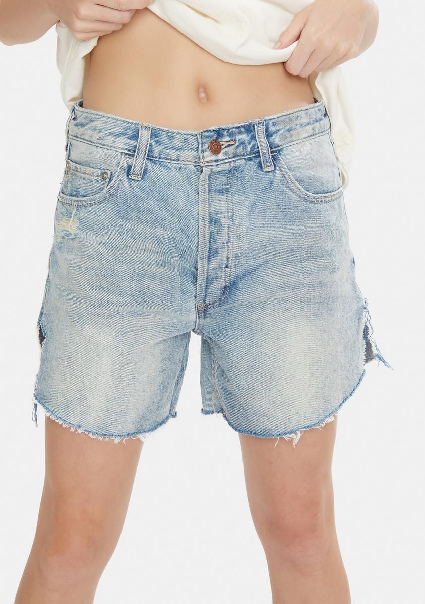 Above And Beyond Baggy Tomboy Shorts sold by Dolls Kill product image thumbnail 2
