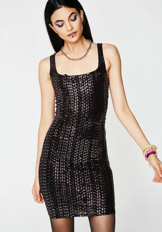 Glitz Fix Bodycon Dress sold by Dolls Kill