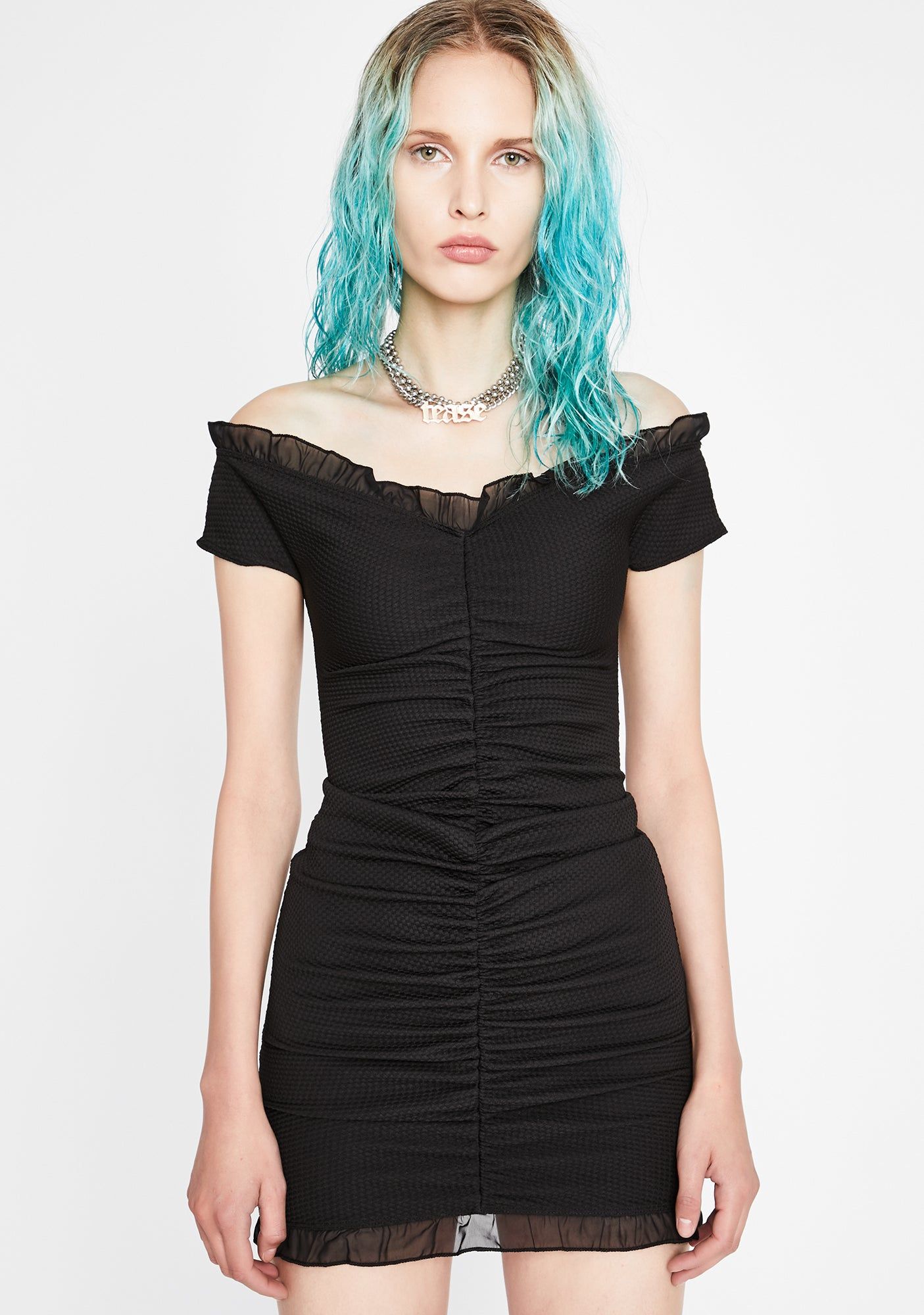 Sinful Spicy Feeling Ruched Dress sold by Dolls Kill