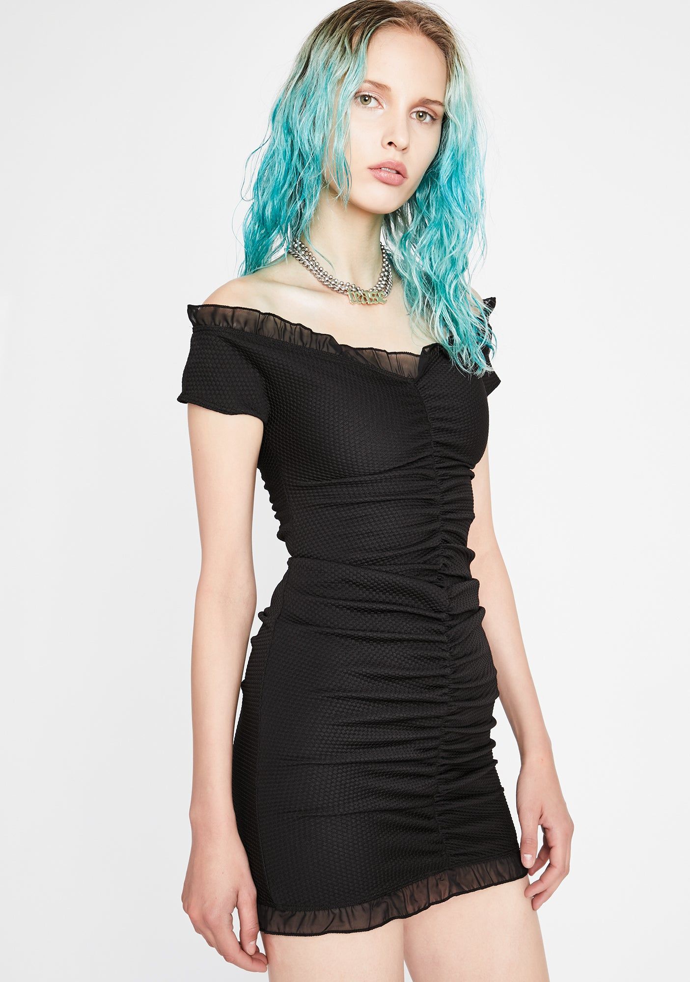 Sinful Spicy Feeling Ruched Dress sold by Dolls Kill product image thumbnail 2