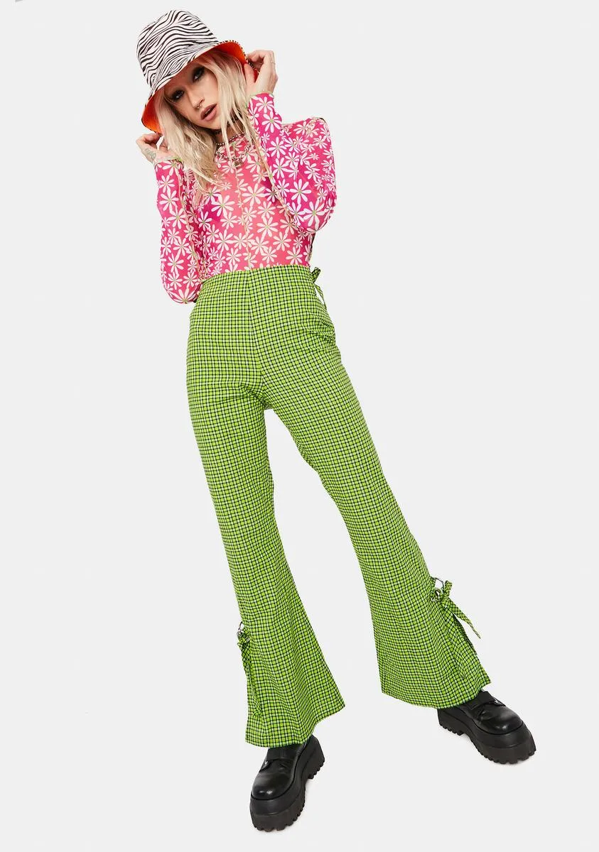 Highway Floral Mesh Crop Top sold by Dolls Kill product image thumbnail 3