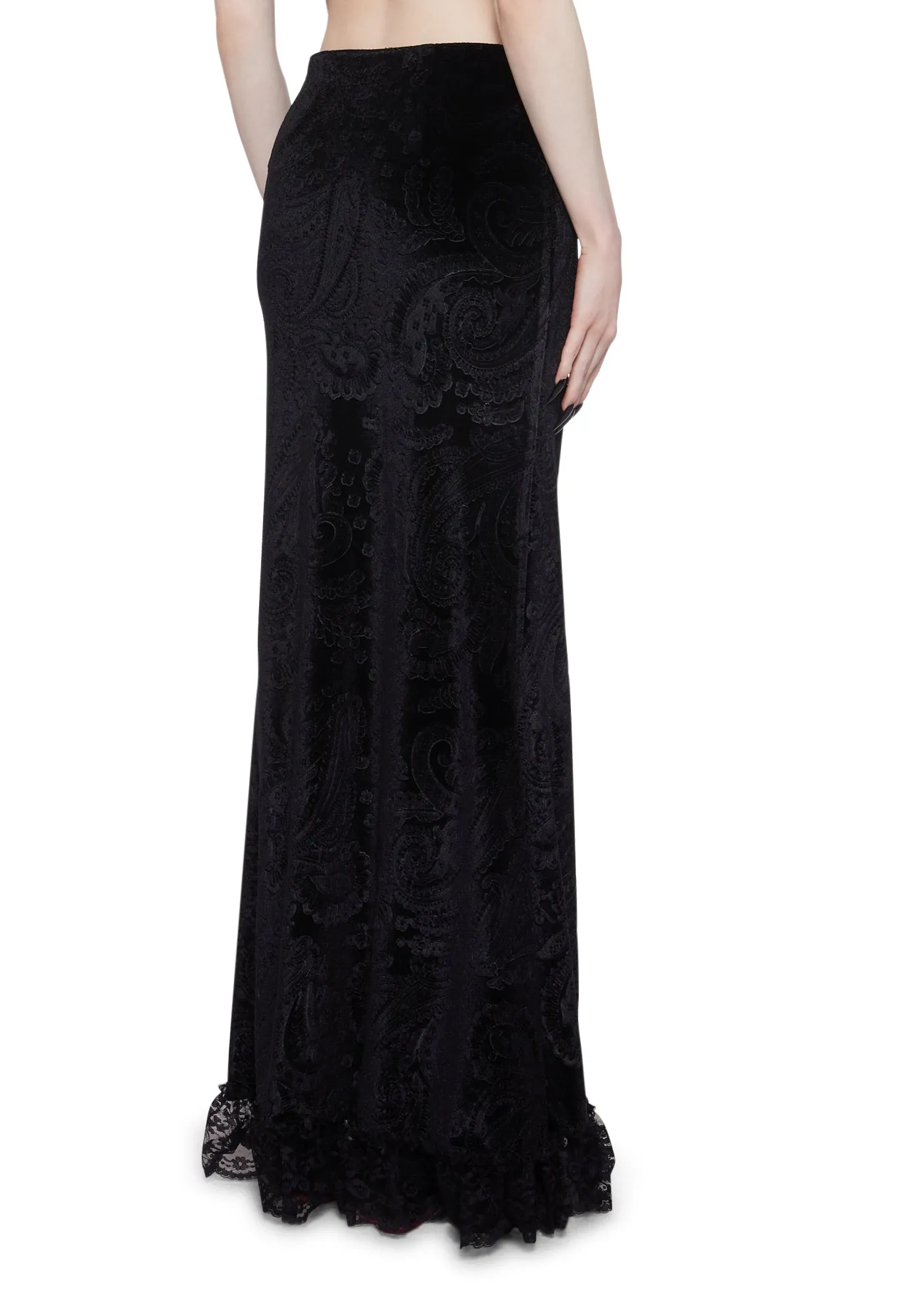 Veiled Sorrows Maxi Skirt sold by Dolls Kill product image thumbnail 4