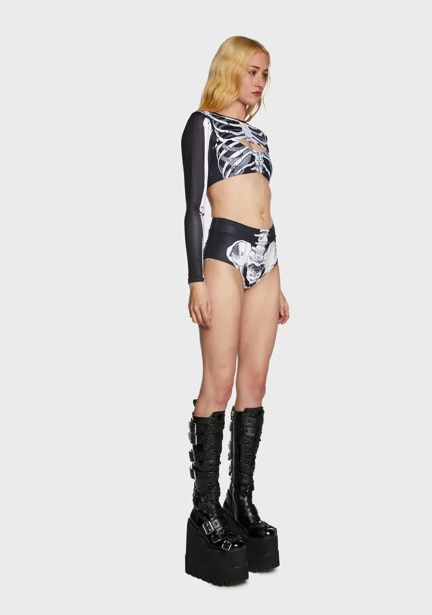 Skeleton Surf Bikini Set sold by Dolls Kill product image thumbnail 3