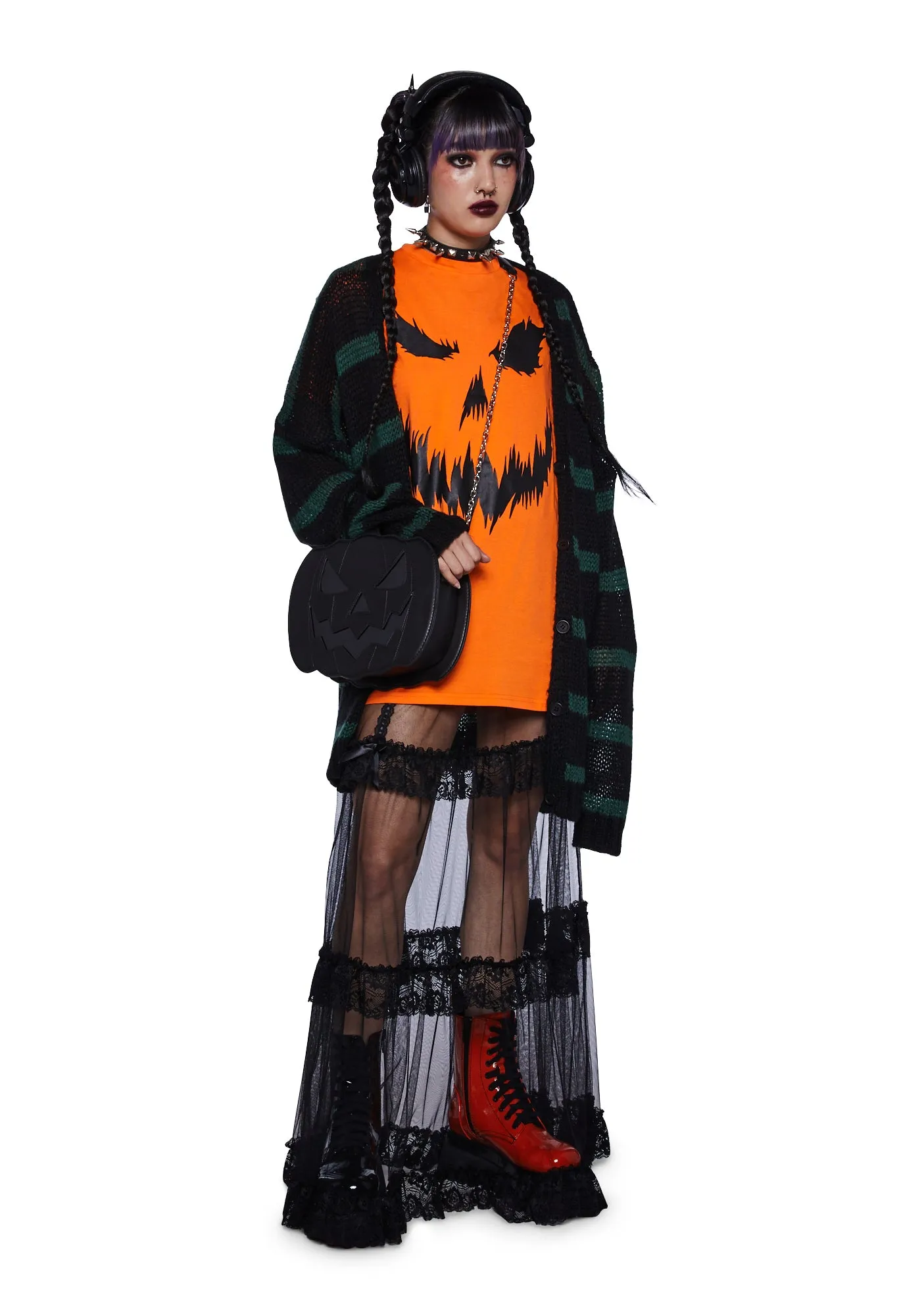 Pumpkin Posse Graphic Tee sold by Dolls Kill product image thumbnail 5
