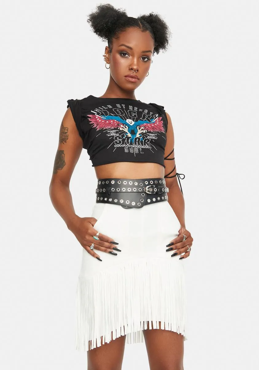 Take Ur Time Fringe Skirt sold by Dolls Kill product image thumbnail 2