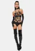 Sweet Release Faux Leather Lingerie Set sold by Dolls Kill