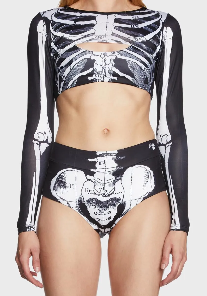 Skeleton Surf Bikini Set sold by Dolls Kill product image thumbnail 2