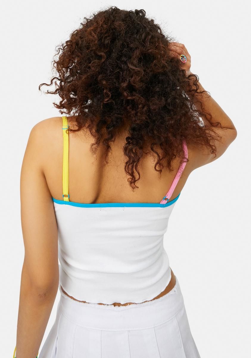 Tied Together Daisy Chain Crop Tank sold by Dolls Kill product image thumbnail 4