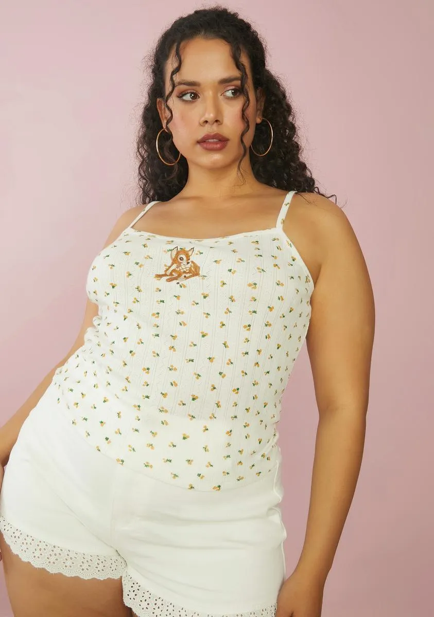 Gotta Flutter My Lashes Pointelle Tank sold by Dolls Kill product image thumbnail 2