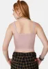 Ballet Pink Ribbed Brami Tank Top sold by Dolls Kill