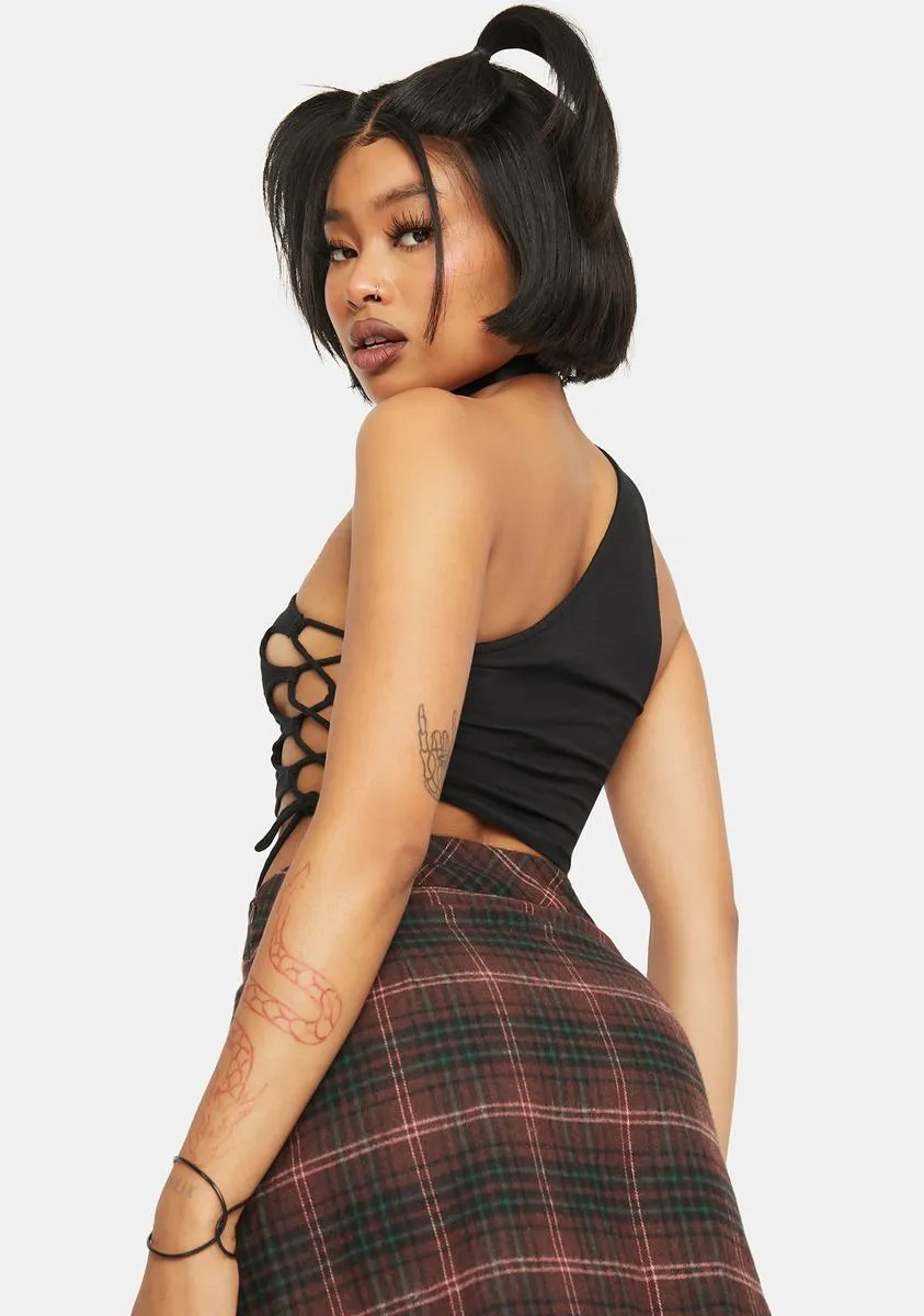 Nisma Lace-Up Top sold by Dolls Kill product image thumbnail 4