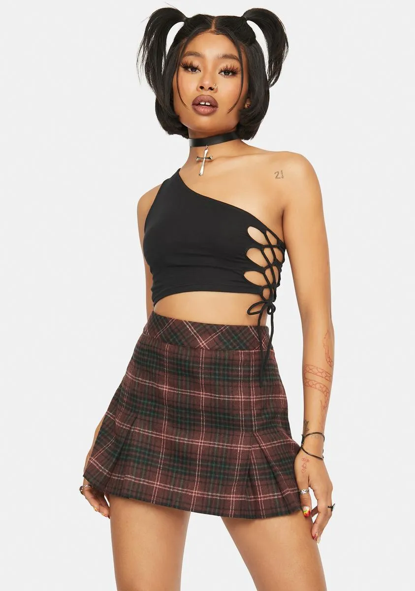 Nisma Lace-Up Top sold by Dolls Kill